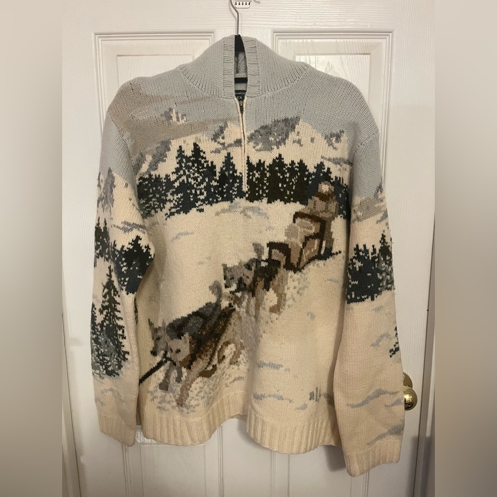 Ralph Lauren Dog Sled Motif Sweater
